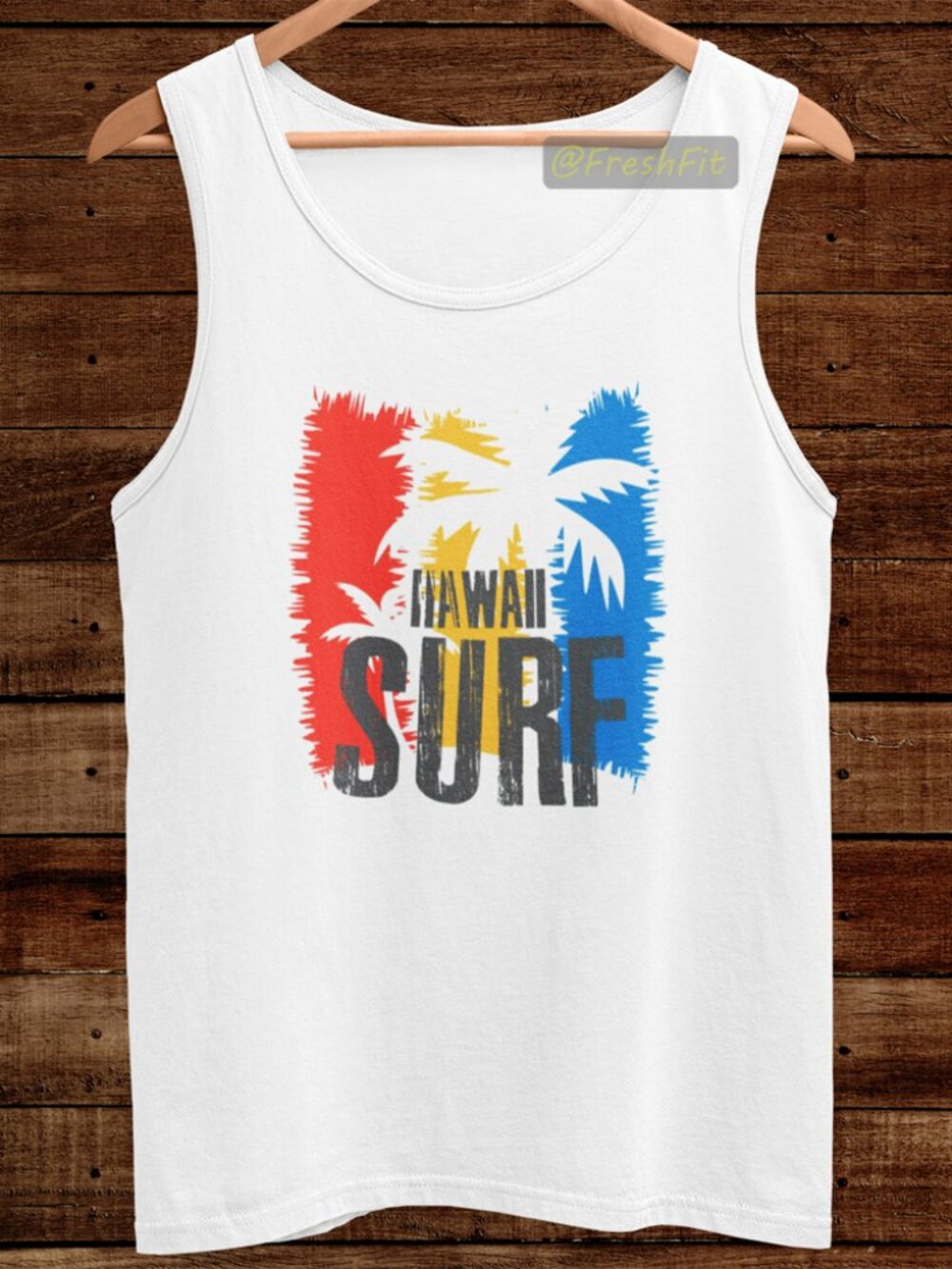 🆕Hawaii Surf White Tank Top